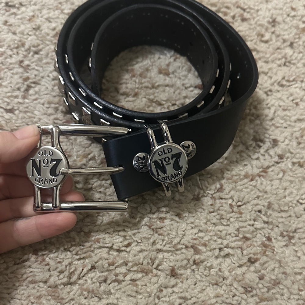 Jack Daniel’s Black Leather Belt.